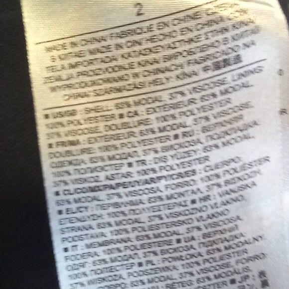 Banana Republic Size 2 Black Tank Shift Dress-Lined-Exposed Zipper-Knee Length - Picture 7 of 8